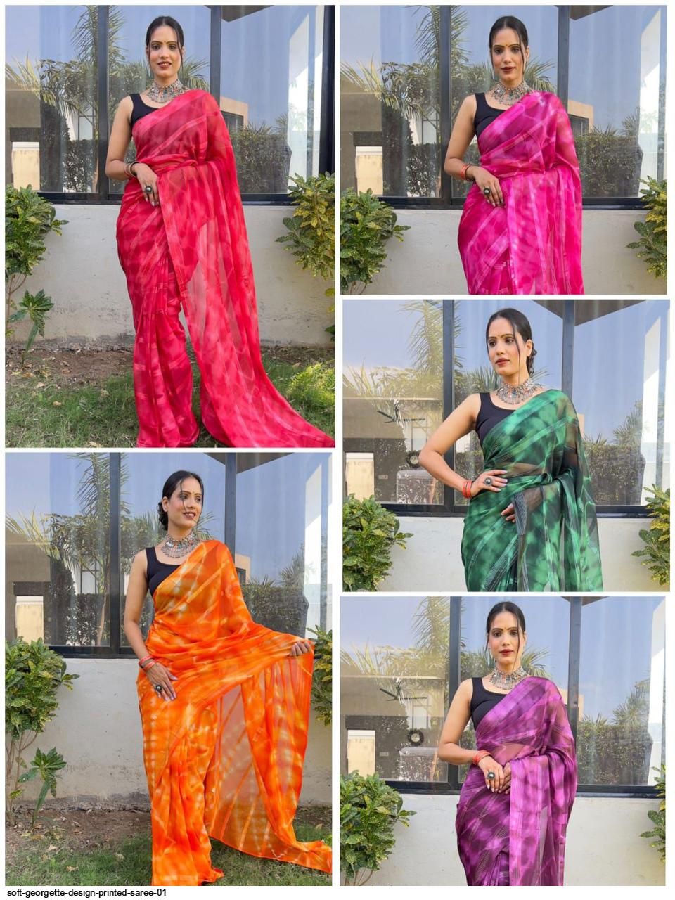 SOFT GEORGETTE DESIGN PRINTED SAREE 01