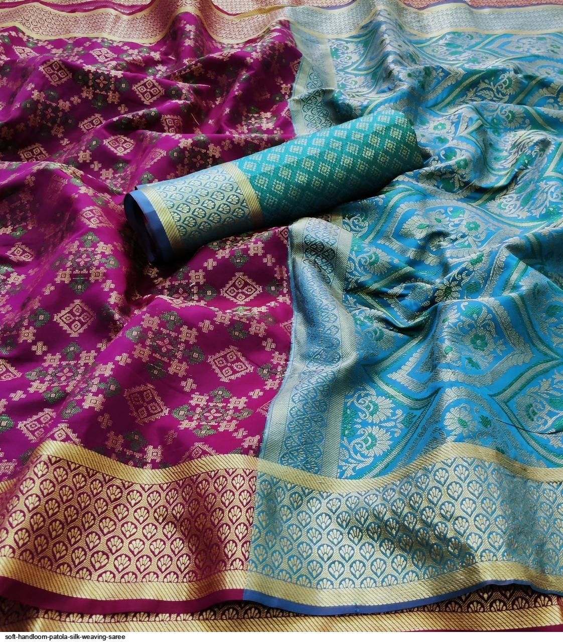 Soft Handloom patola silk WEAVING SAREE