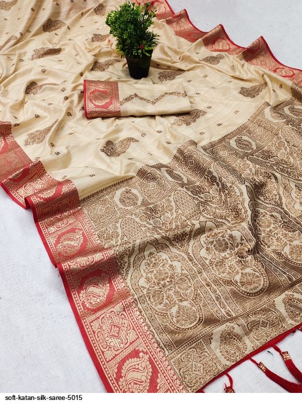 Soft Katan Silk Saree 5015