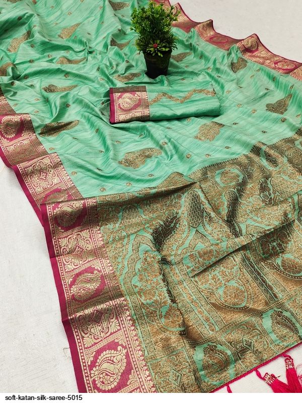 Soft Katan Silk Saree 5015