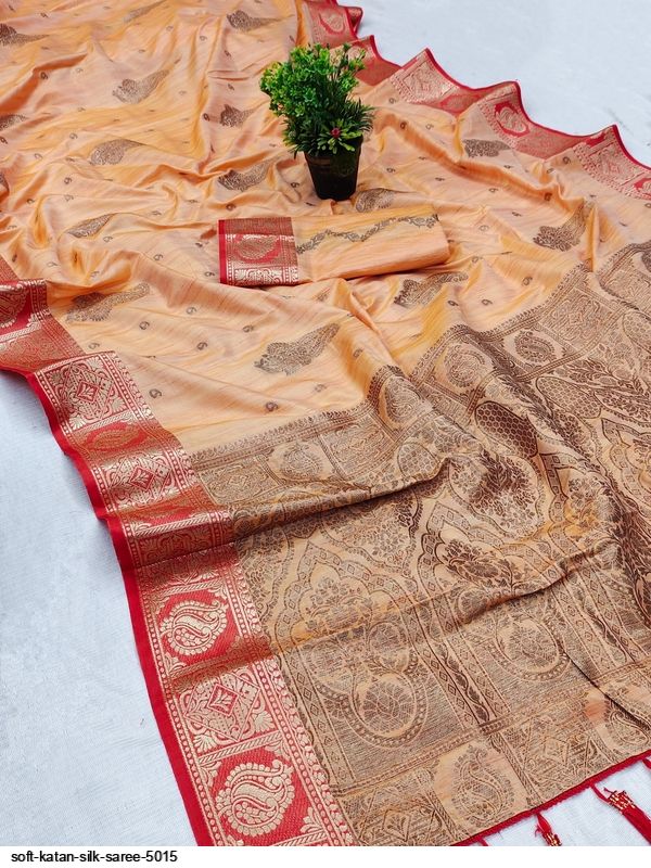 Soft Katan Silk Saree 5015