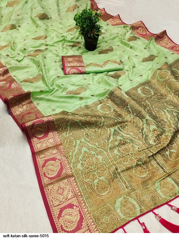 Soft Katan Silk Saree 5015