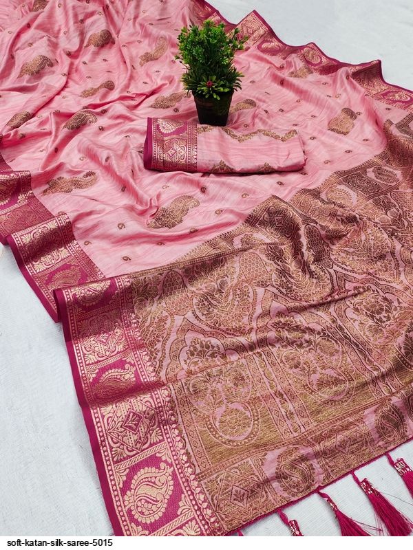 Soft Katan Silk Saree 5015