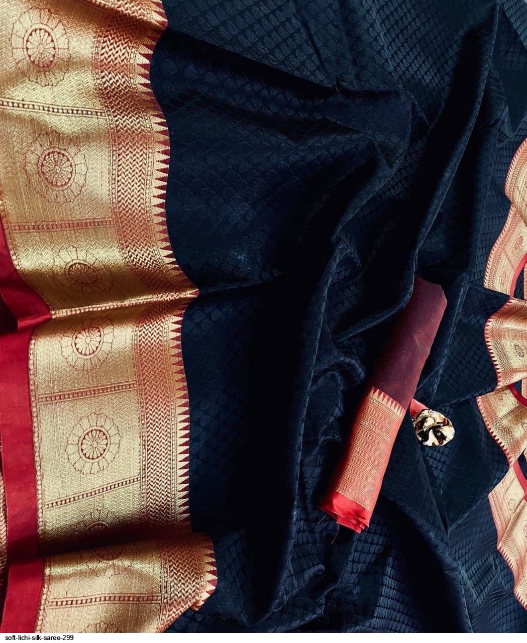 SOFT LICHI SILK SAREE 299 D