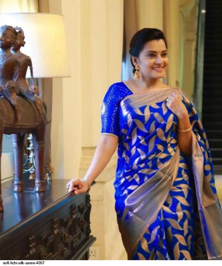 SOFT LICHI SILK SAREE 4057 A