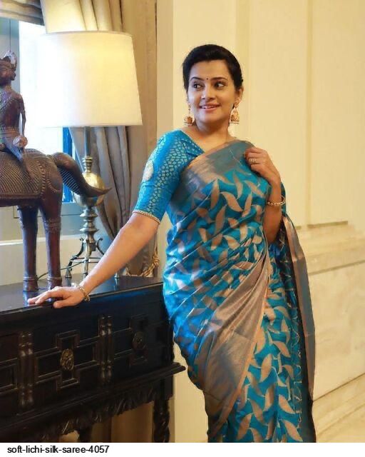 SOFT LICHI SILK SAREE 4057 C