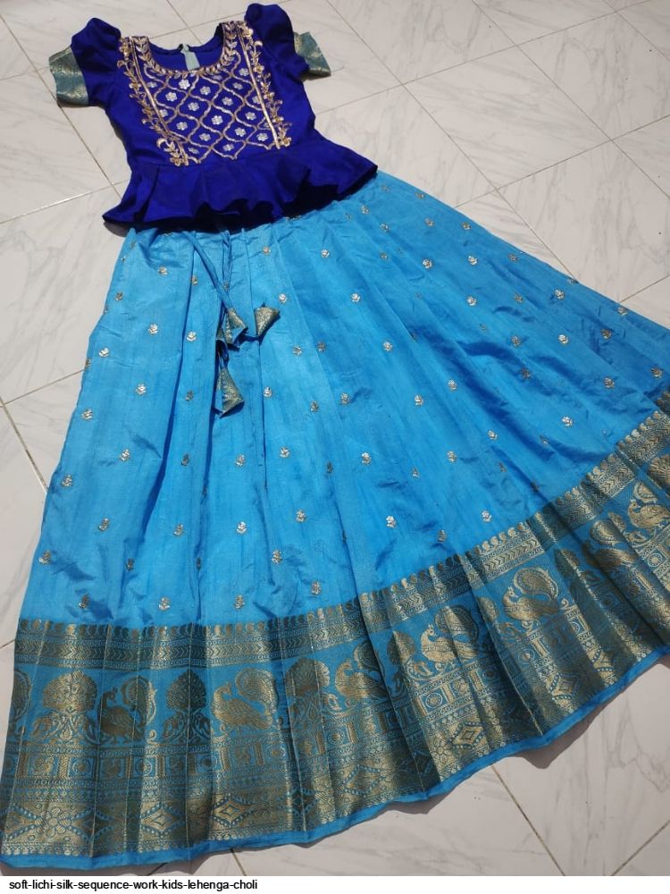 Buy Designer Girls Lehenga Choli Readymade Ethnic Wear Kids Lehenga, Kids  Festive Wear, Silk Pavdai, Indian Traditional Baby Girl Dress Online in  India - Etsy