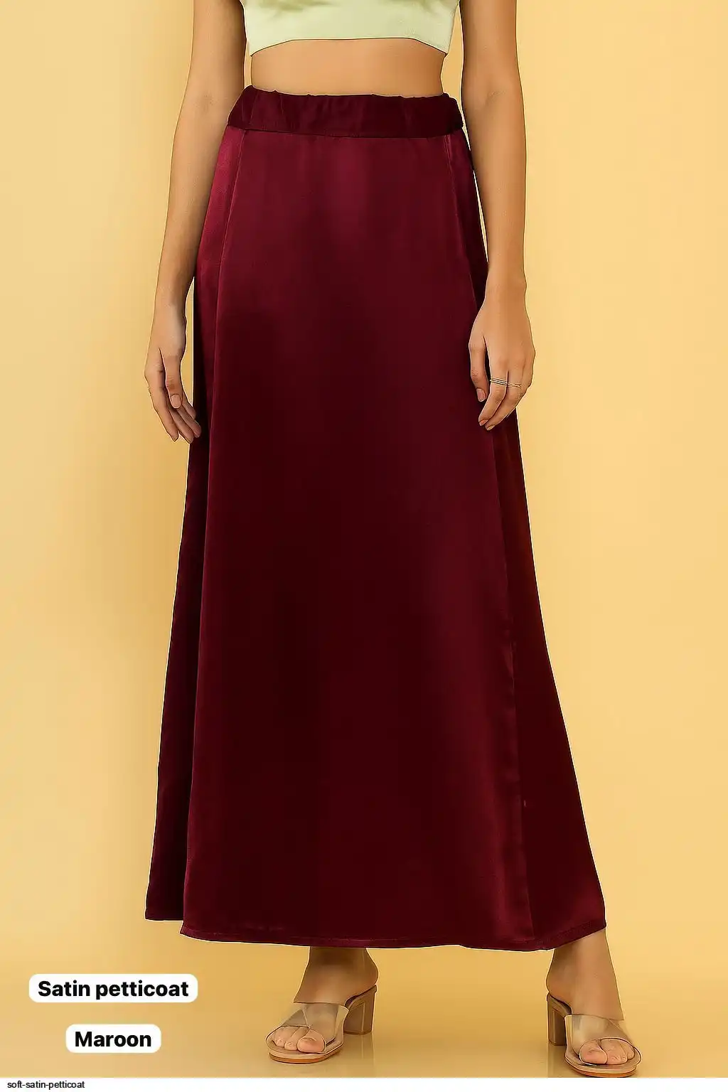 SOFT SATIN PETTICOAT C