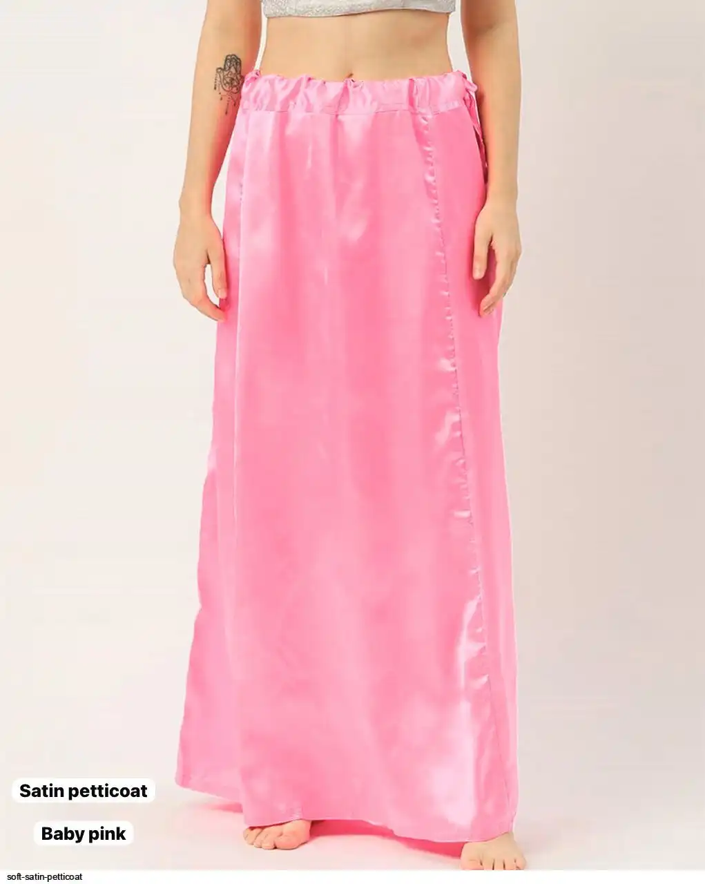 SOFT SATIN PETTICOAT L