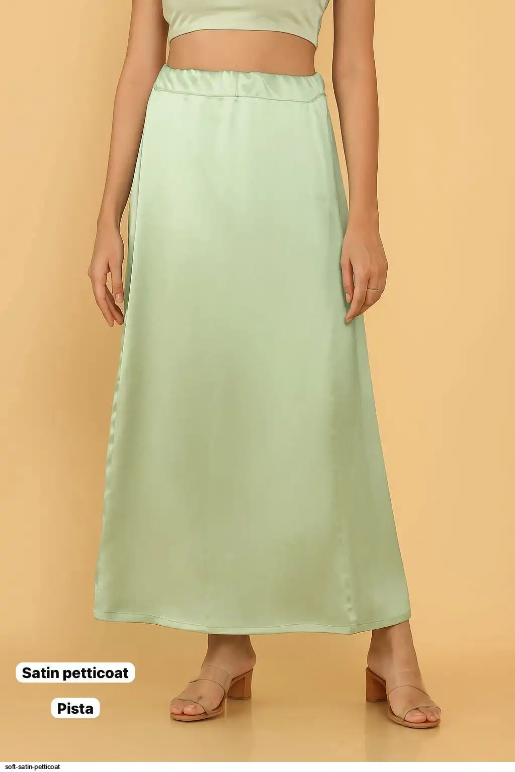 SOFT SATIN PETTICOAT M