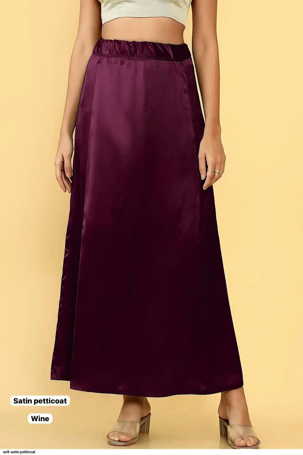SOFT SATIN PETTICOAT Q