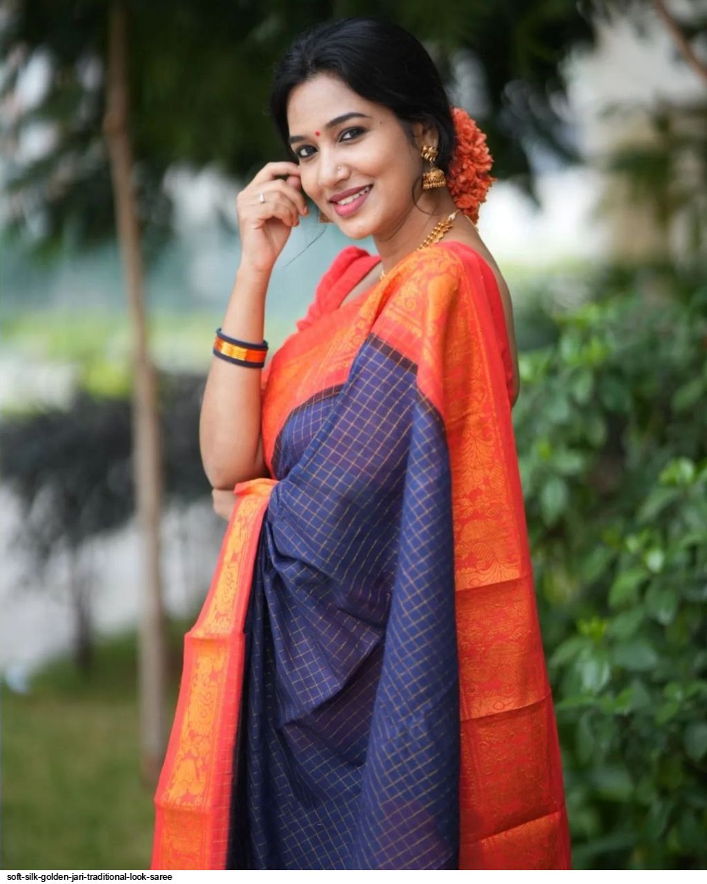 Beautiful Traditional Look Irkal Saree : The Morani Fashion