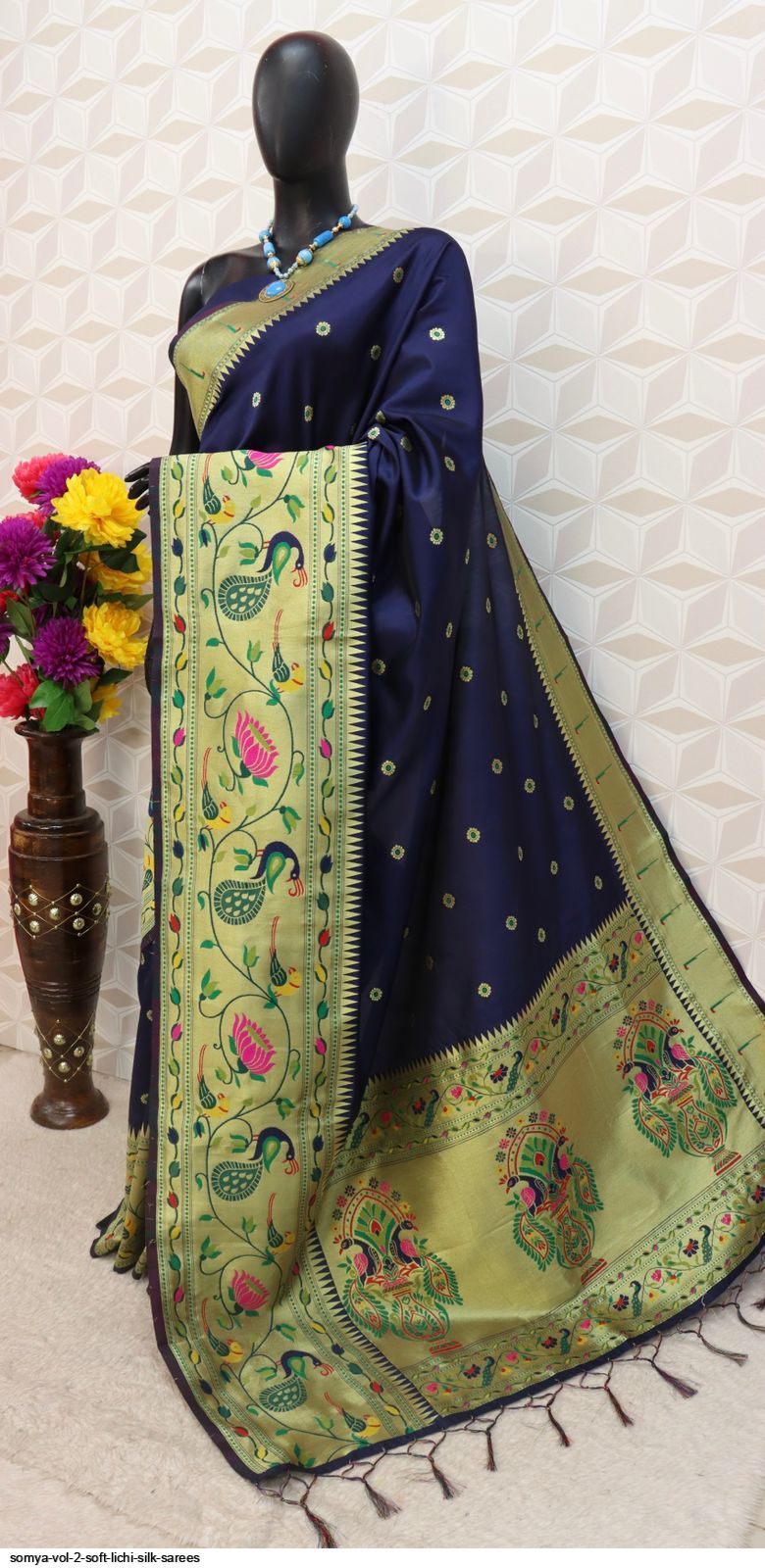 SOMYA VOL 2 SOFT LICHI SILK SAREES H