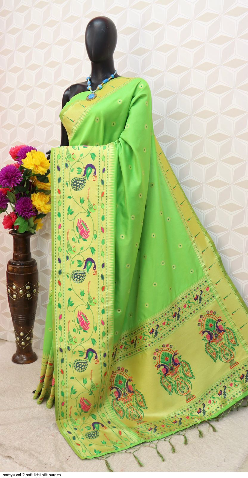 SOMYA VOL 2 SOFT LICHI SILK SAREES I