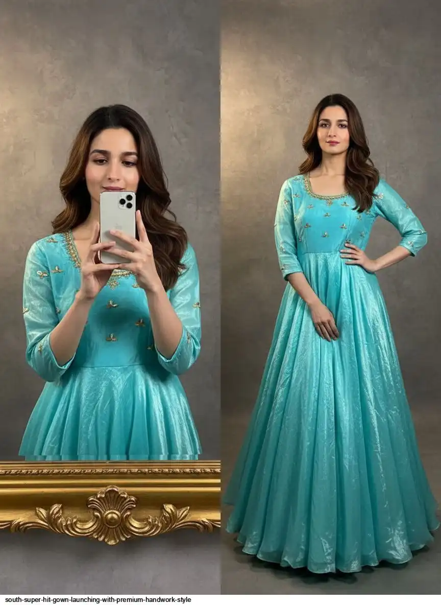 SOUTH SUPER HIT GOWN LAUNCHING WITH PREMIUM HANDWORK STYLE 3