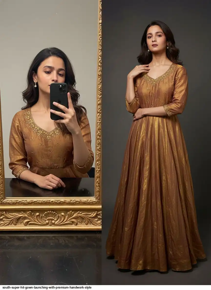 SOUTH SUPER HIT GOWN LAUNCHING WITH PREMIUM HANDWORK STYLE 4
