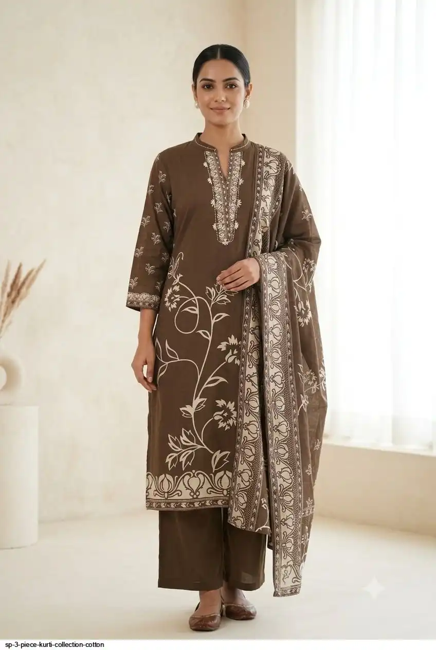 SP 3 PIECE KURTI COLLECTION COTTON G