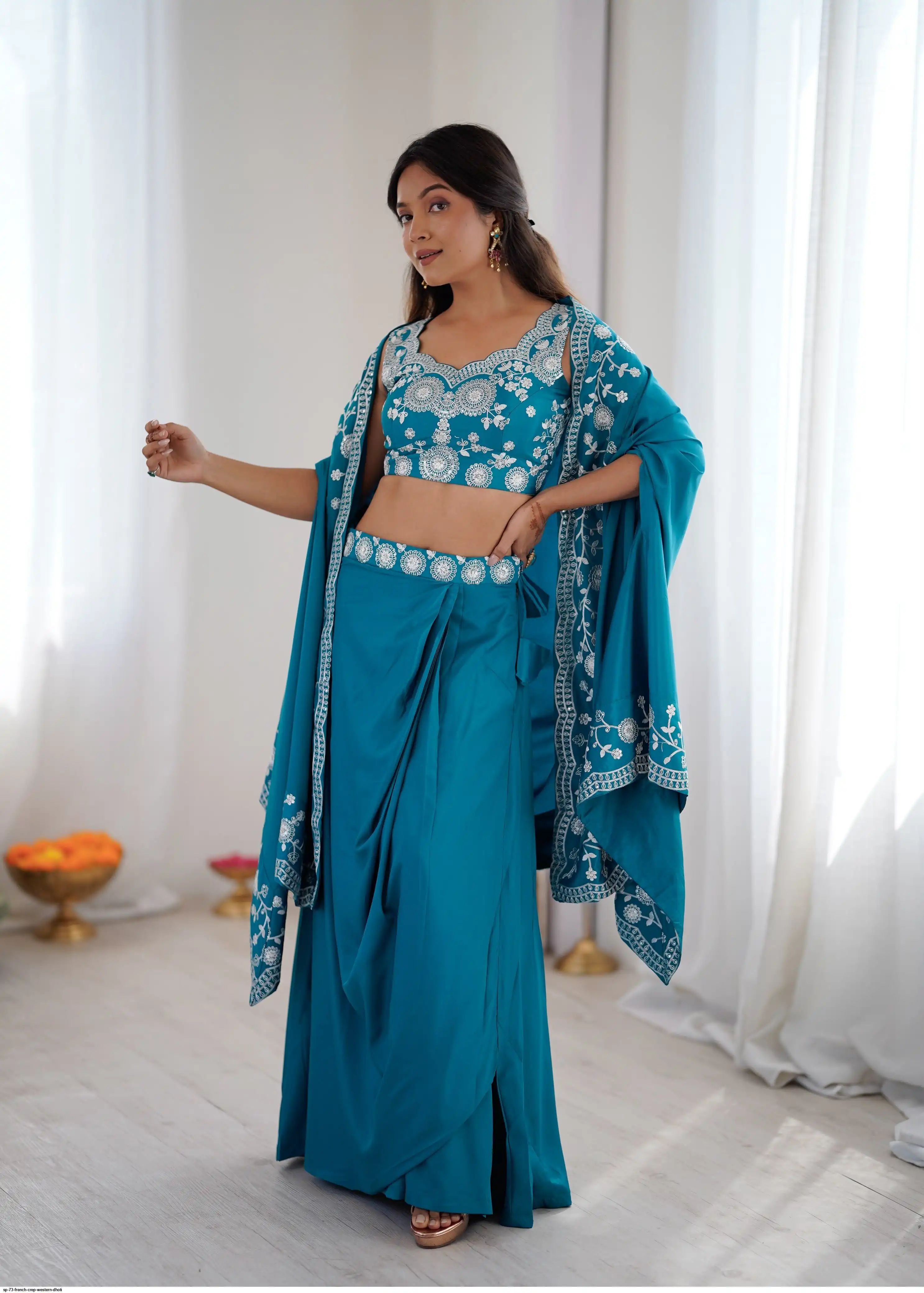 SP 73 FRENCH CREP WESTERN DHOTI 1