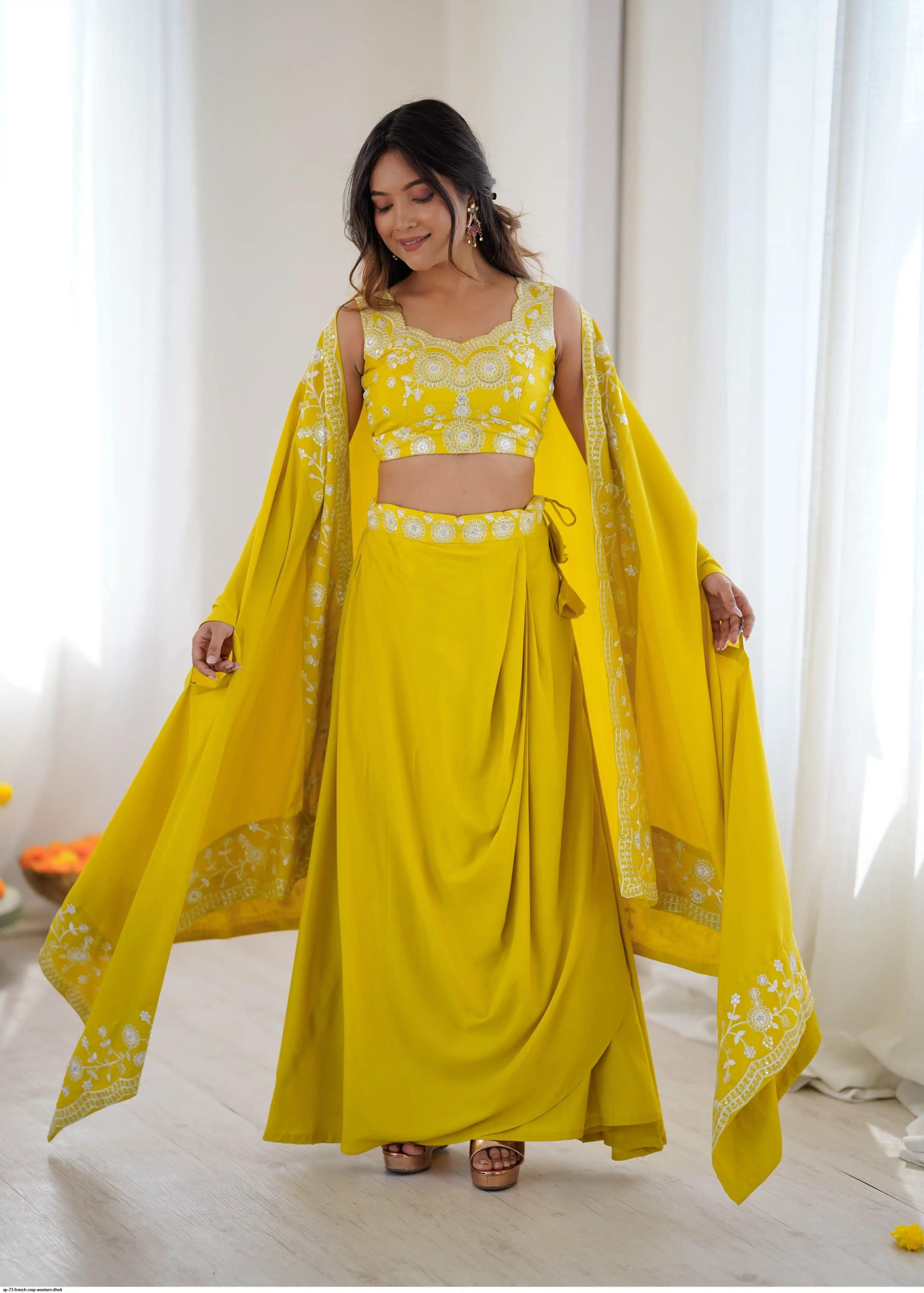 SP 73 FRENCH CREP WESTERN DHOTI 2