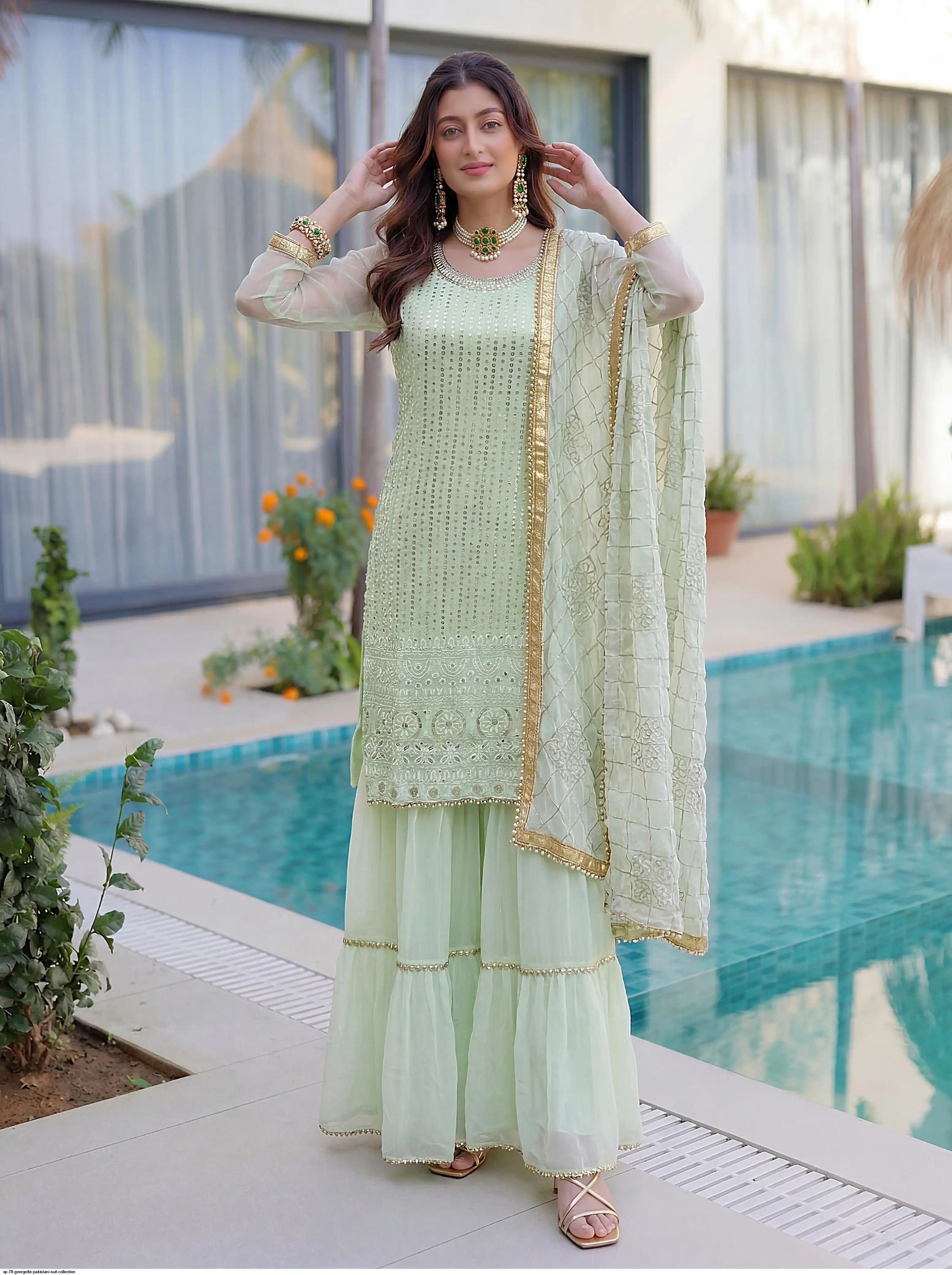 SP 78 GEORGETTE PAKISTANI SUIT COLLECTION E