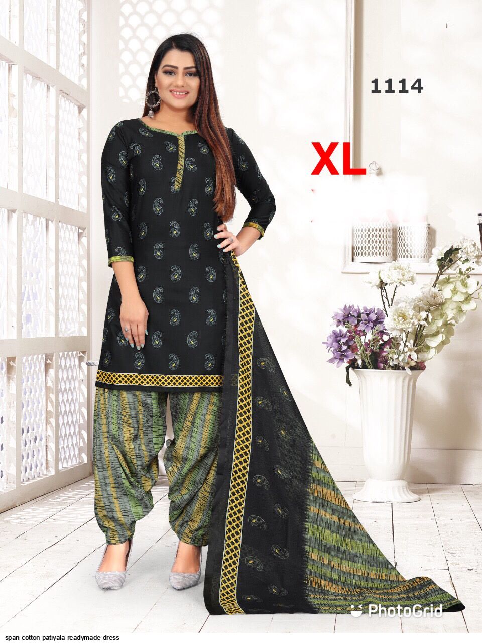 Multicoloured Stylish Printed Full Sleeves Ladies Cotton Patiyala Suit With  Dupatta, L, Xl, Xxl Size at Best Price in Ahmedabad | Bandhan Fashion