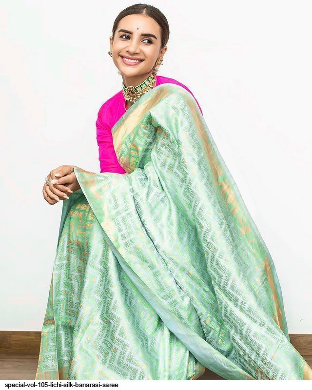 SPECIAL VOL 105 LICHI SILK BANARASI SAREE