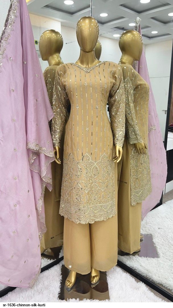 SR 1636 CHINNON SILK KURTI