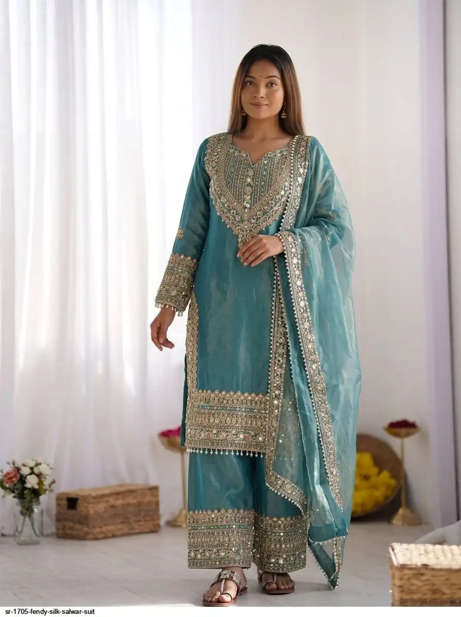 SR 1705 FENDY SILK SALWAR SUIT 1
