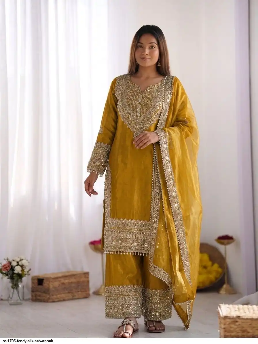SR 1705 FENDY SILK SALWAR SUIT 4