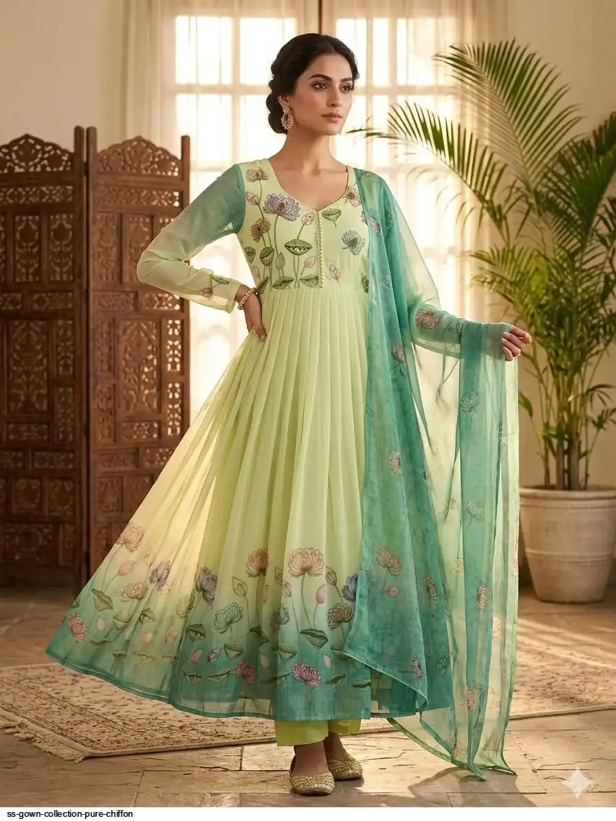 SS GOWN COLLECTION PURE CHIFFON C