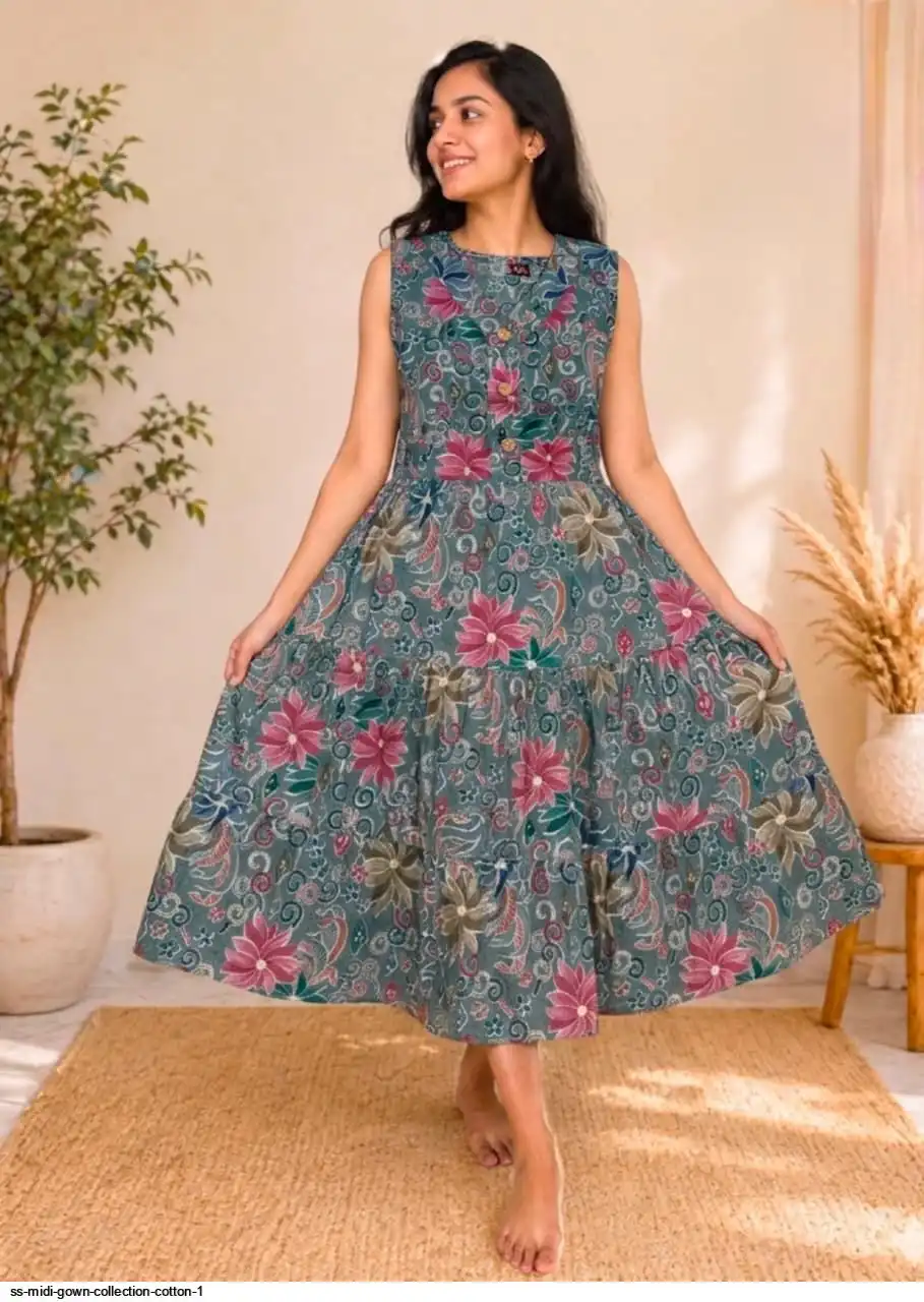 SS MIDI GOWN COLLECTION COTTON 1 I