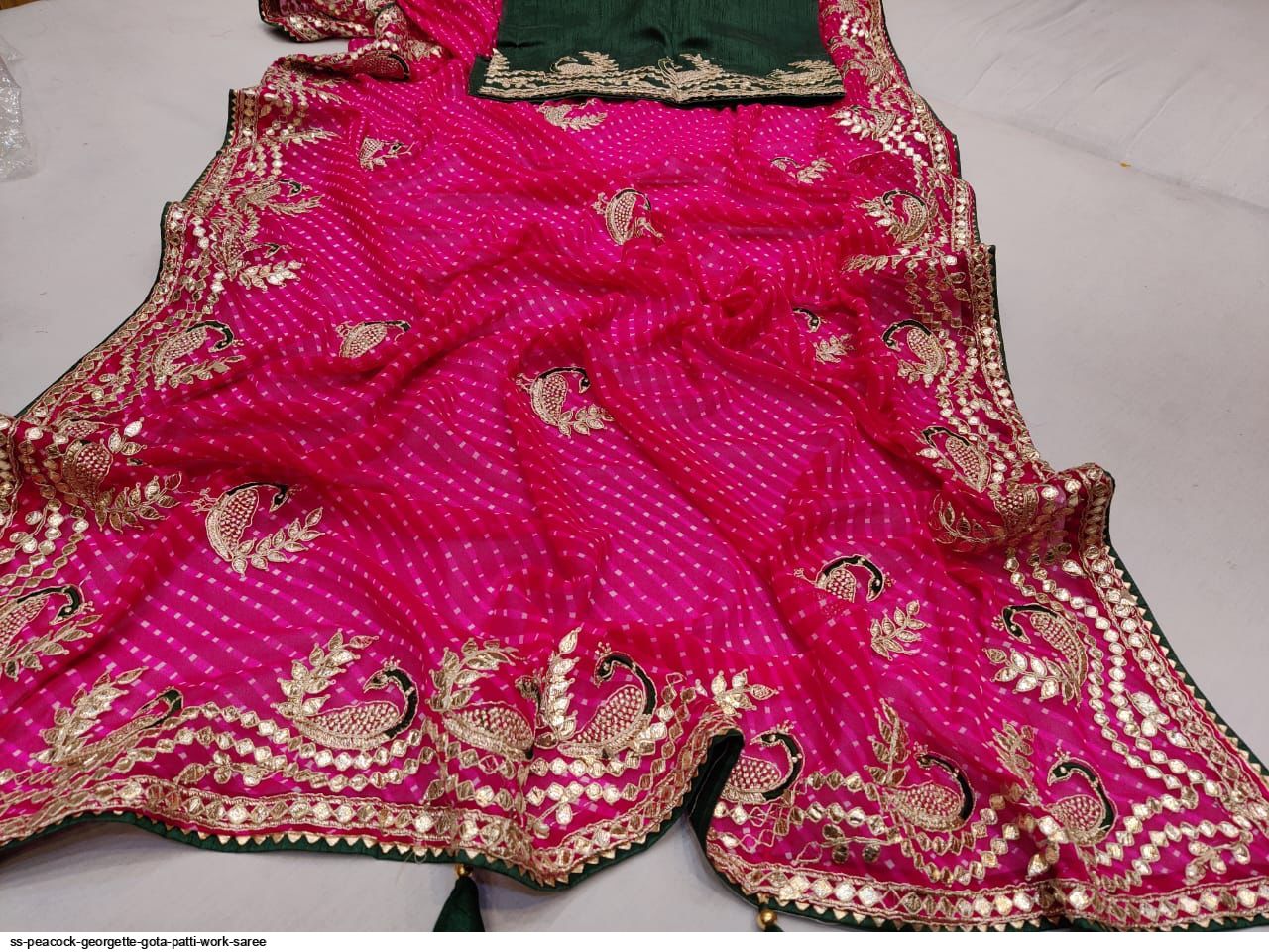 Heavy Gota Patti Work Saree main image 1