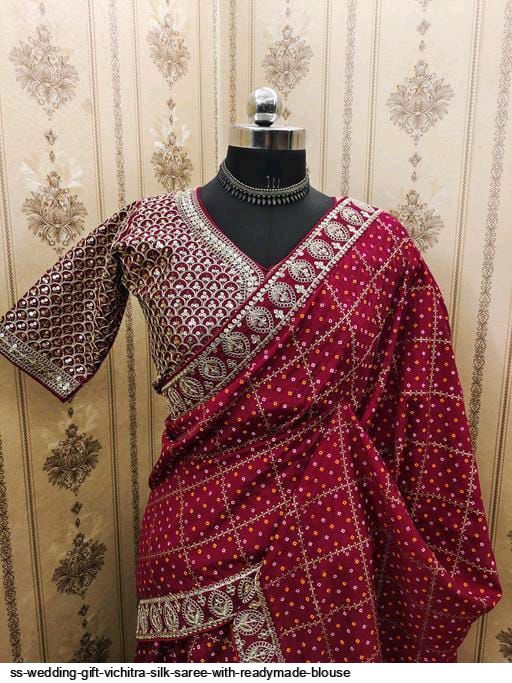 Simran Uppada Silk Saree with Readymade Blouse – Laksharaa Sarees