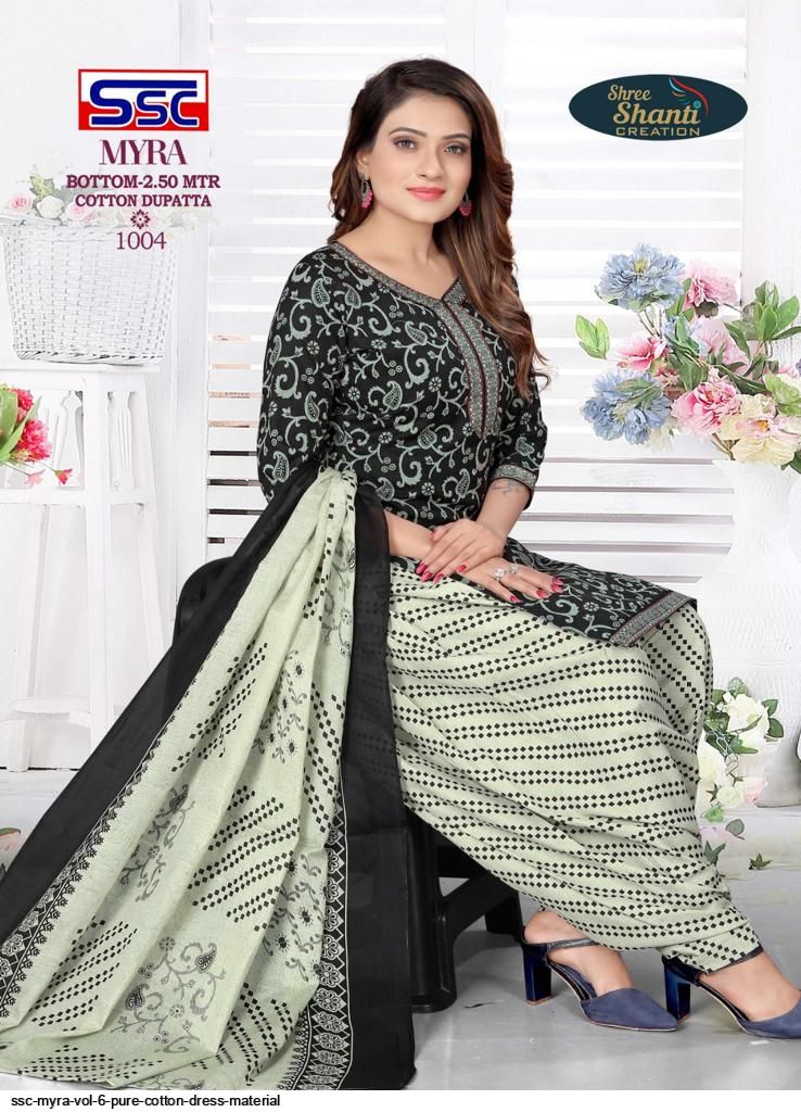 SSC MYRA VOL 6 PURE COTTON DRESS MATERIAL