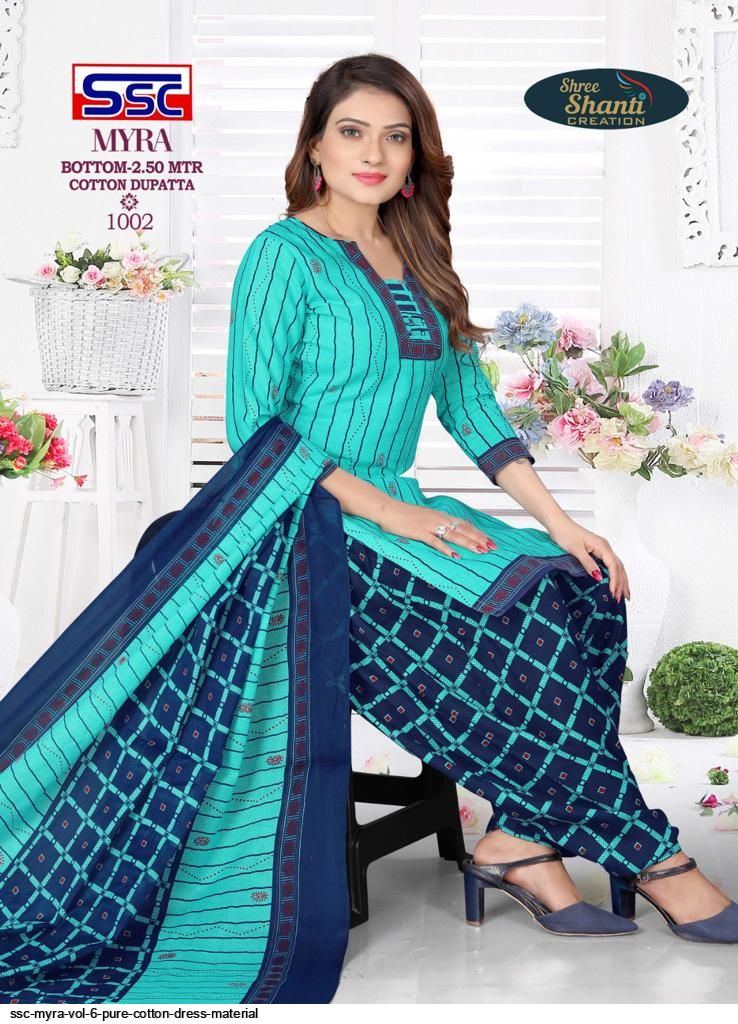 SSC MYRA VOL 6 PURE COTTON DRESS MATERIAL