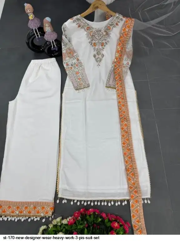 ST 170 NEW DESIGNER WEAR HEAVY WORK 3 PIS SUIT SET D