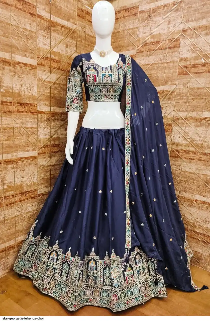 STAR GEORGETTE LEHENGA CHOLI 1