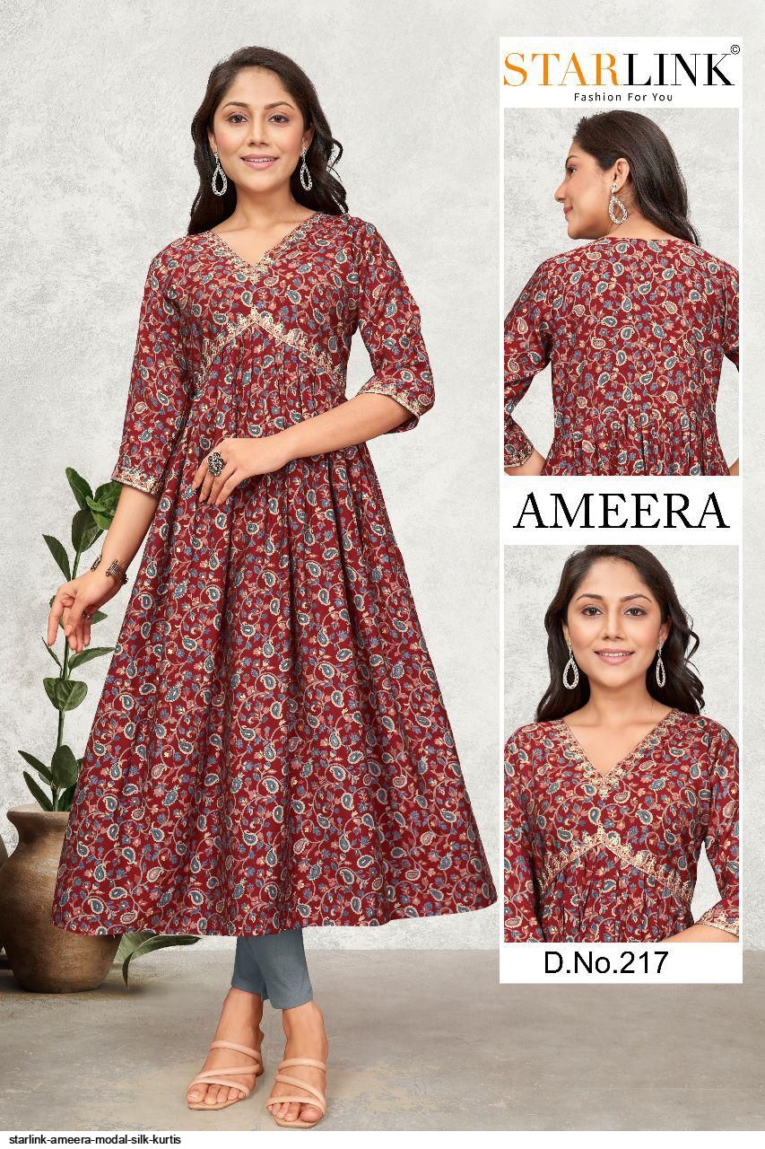 STARLINK AMEERA MODAL SILK KURTIS