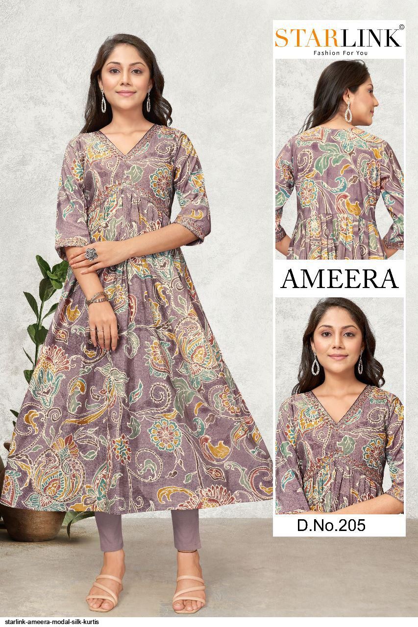 STARLINK AMEERA MODAL SILK KURTIS