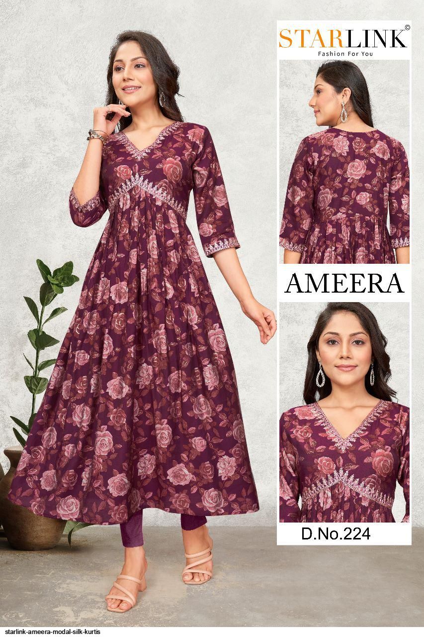 STARLINK AMEERA MODAL SILK KURTIS