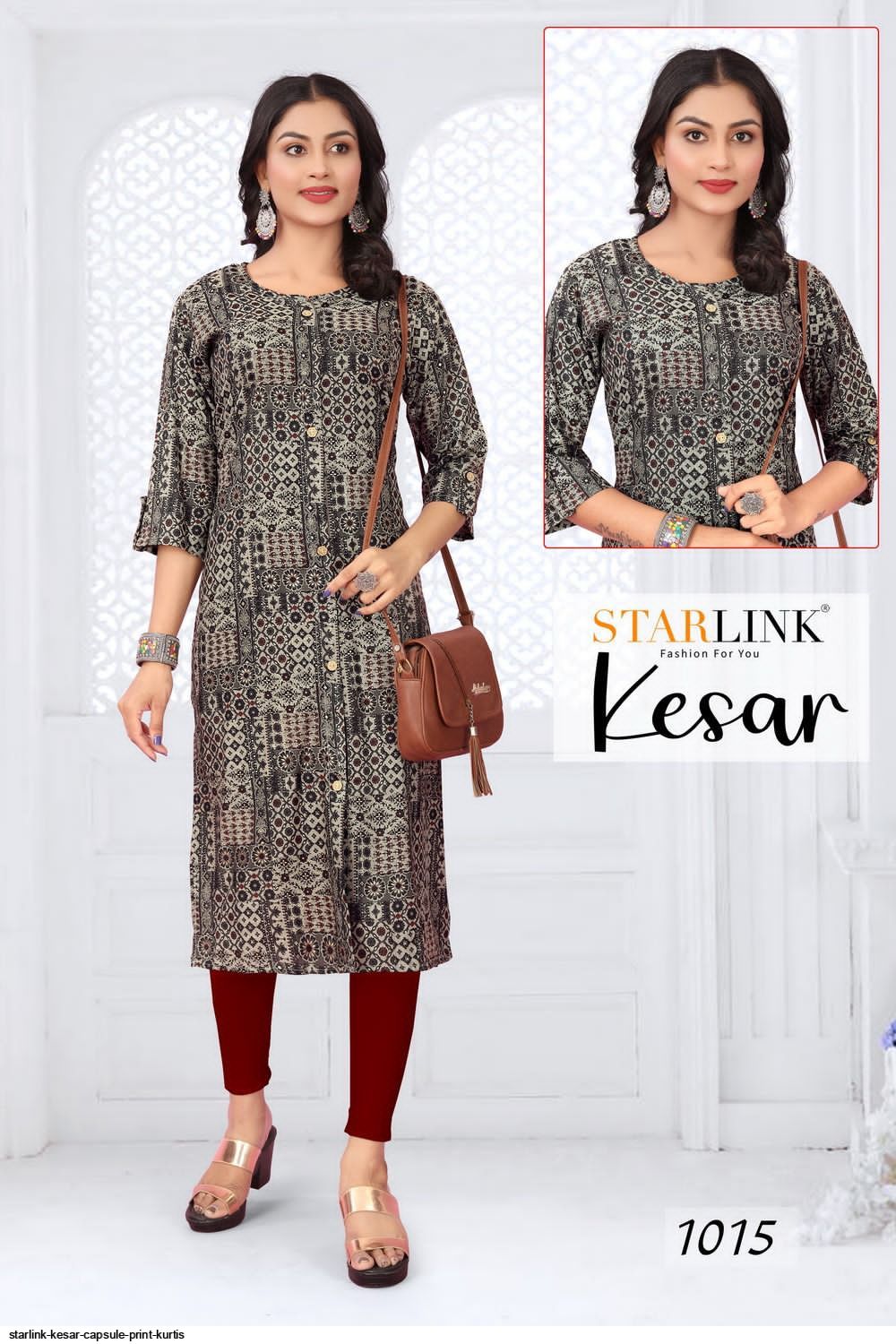 STARLINK KESAR CAPSULE PRINT kurtis