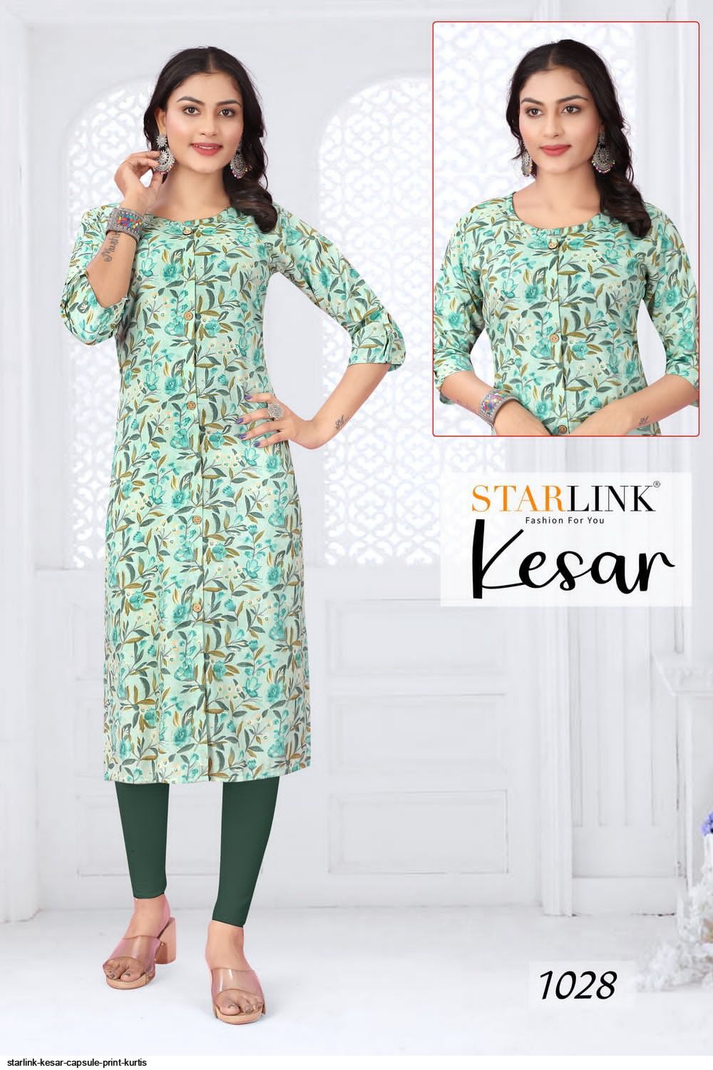 STARLINK KESAR CAPSULE PRINT kurtis