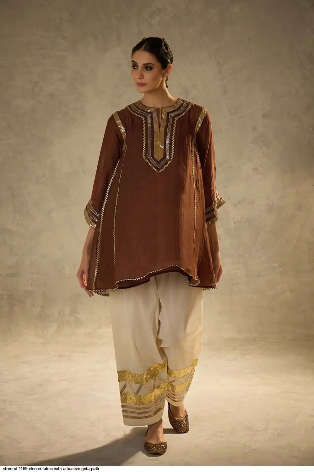 STREE ST 1169 CHINON FABRIC WITH ATTRACTIVE GOTA PATTI 3