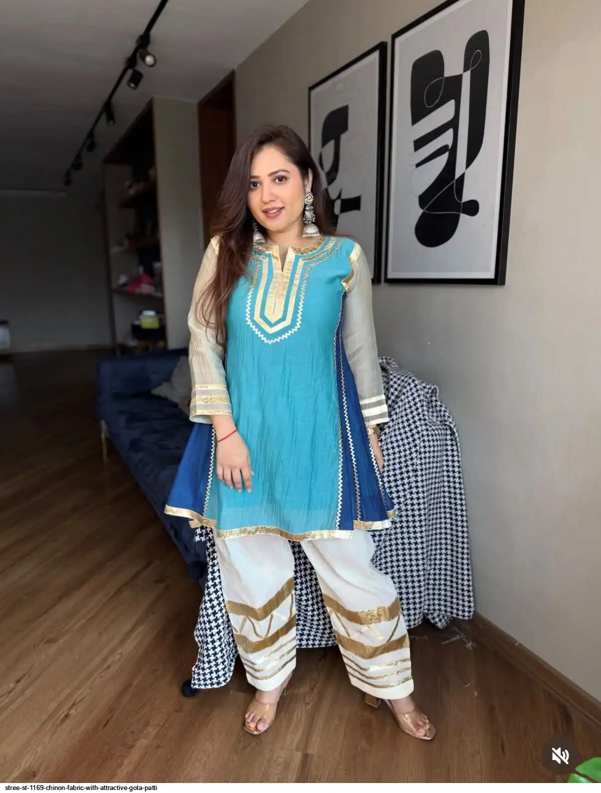 STREE ST 1169 CHINON FABRIC WITH ATTRACTIVE GOTA PATTI 4