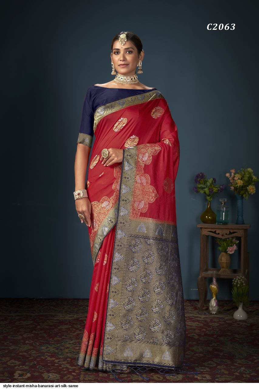 Luxurious Banarasi Art Silk Saree - Amisha Suhagiya