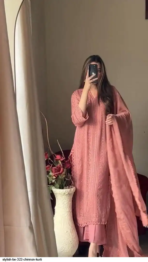 STYLISH BE 322 CHINNON KURTI B