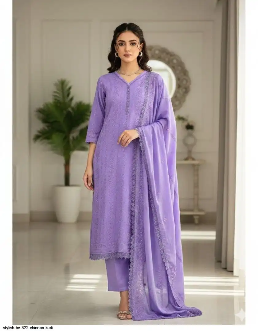 STYLISH BE 322 CHINNON KURTI A