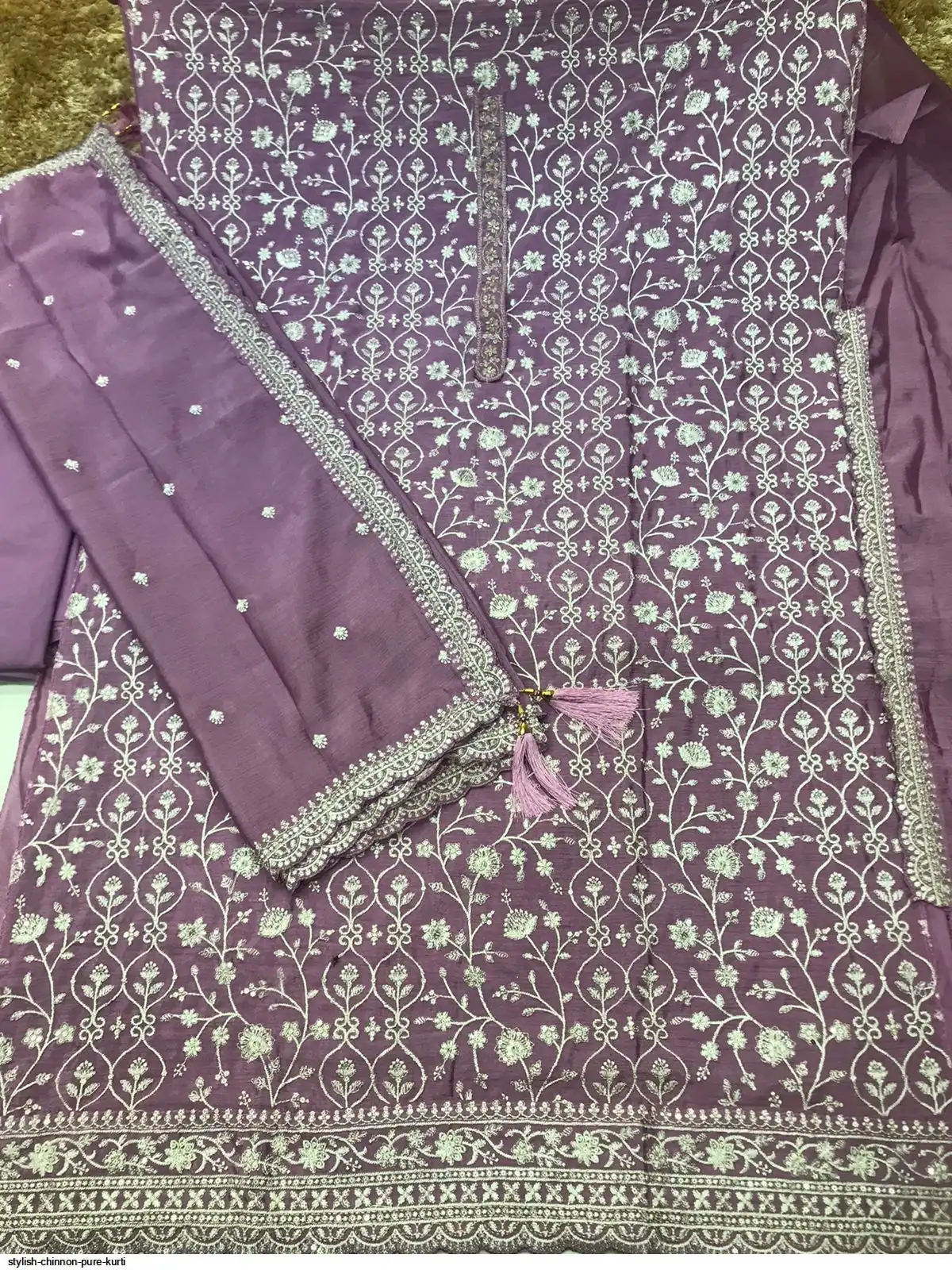 STYLISH CHINNON PURE KURTI 5