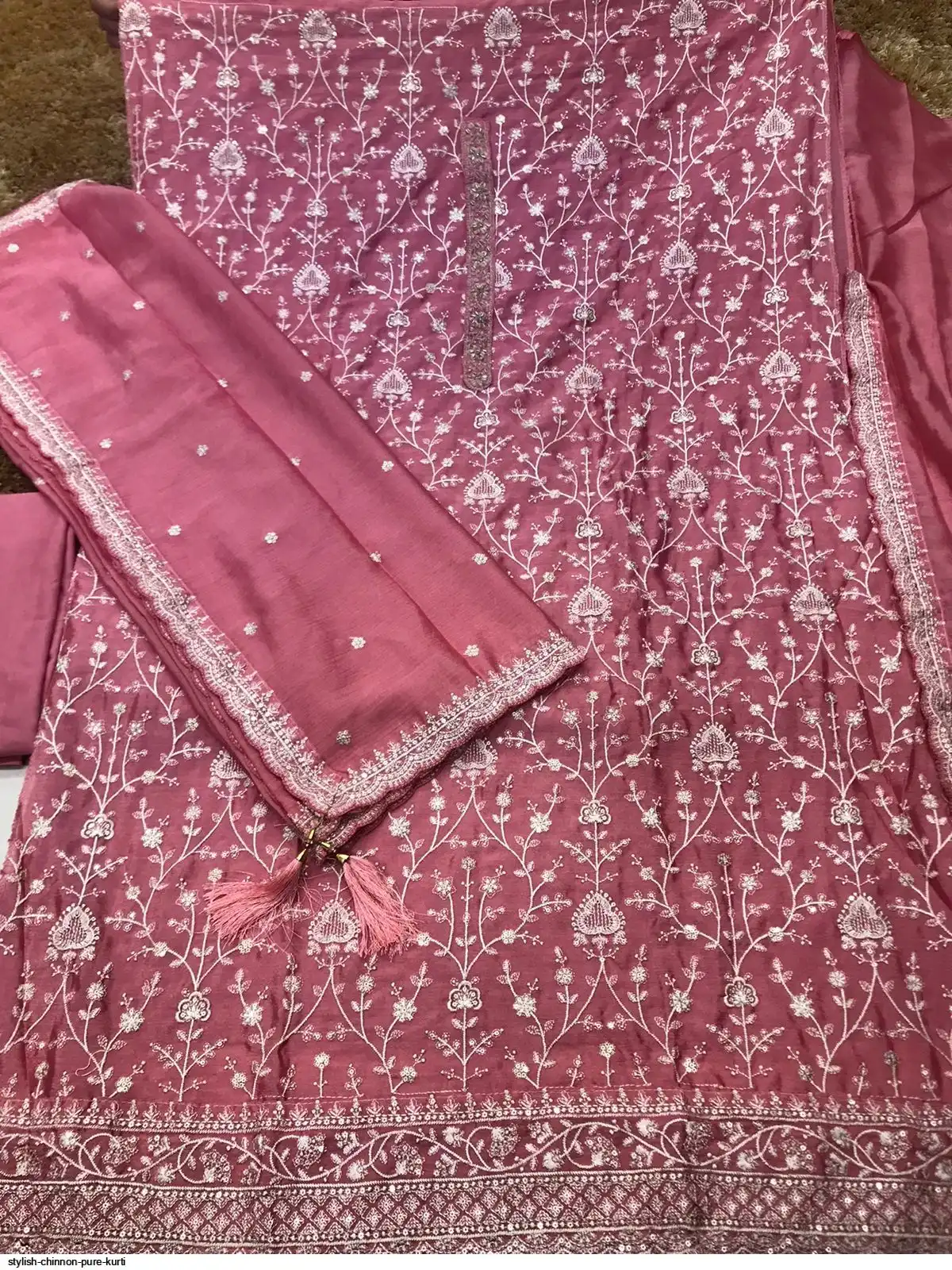 STYLISH CHINNON PURE KURTI 4