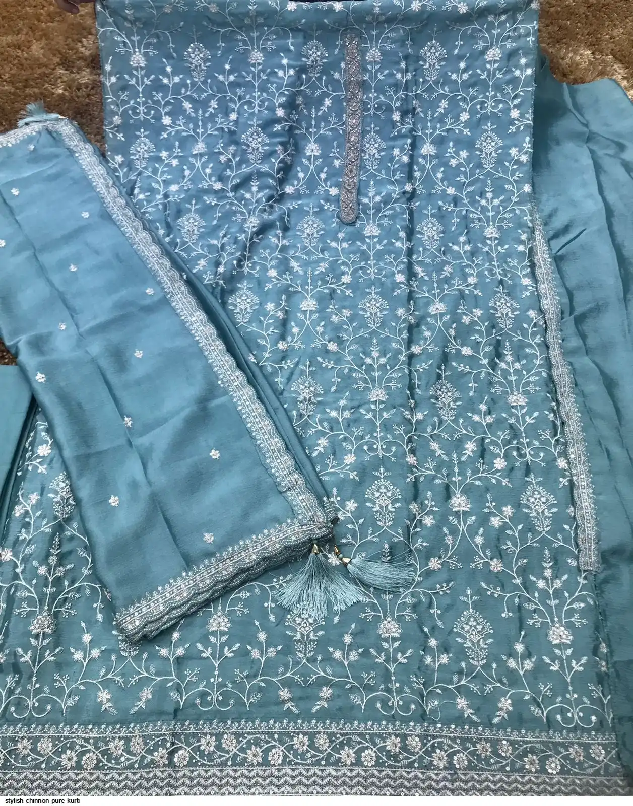 STYLISH CHINNON PURE KURTI 6